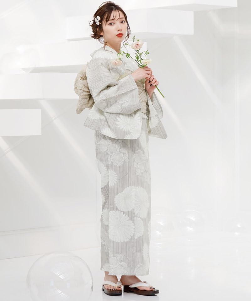 Dita](ディータ) レディース 浴衣 セット 簡単 兵児帯 レトロ 古典柄